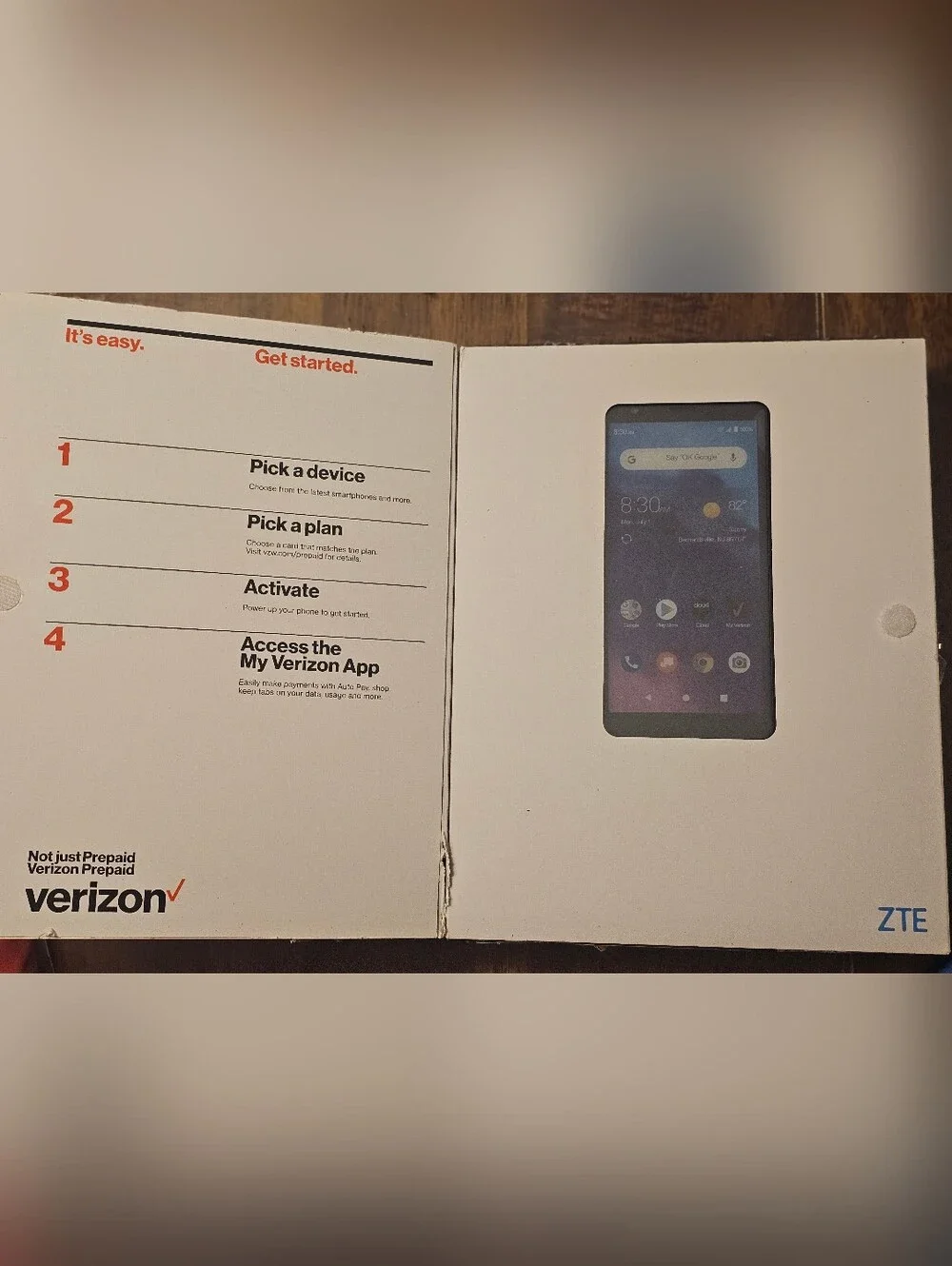 Verizon Prepaid ZTE Blade Vantage 2 16GB Black Display Android 4G LTE SIM NEW